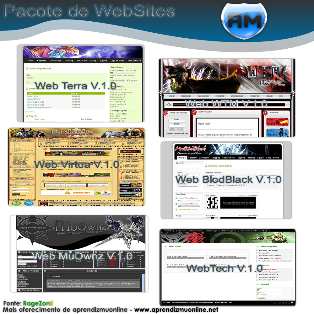 Pacotes AM Web