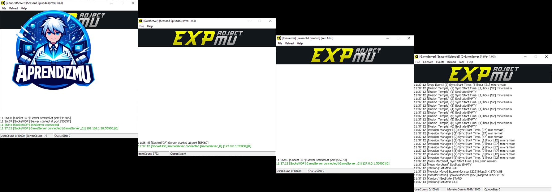 Baixar Mu Server 2025 + ExProject + Editores compativeis + Banco de joias + Interface full FPS, SAIBA como criar um servidor de mu online atualizado.