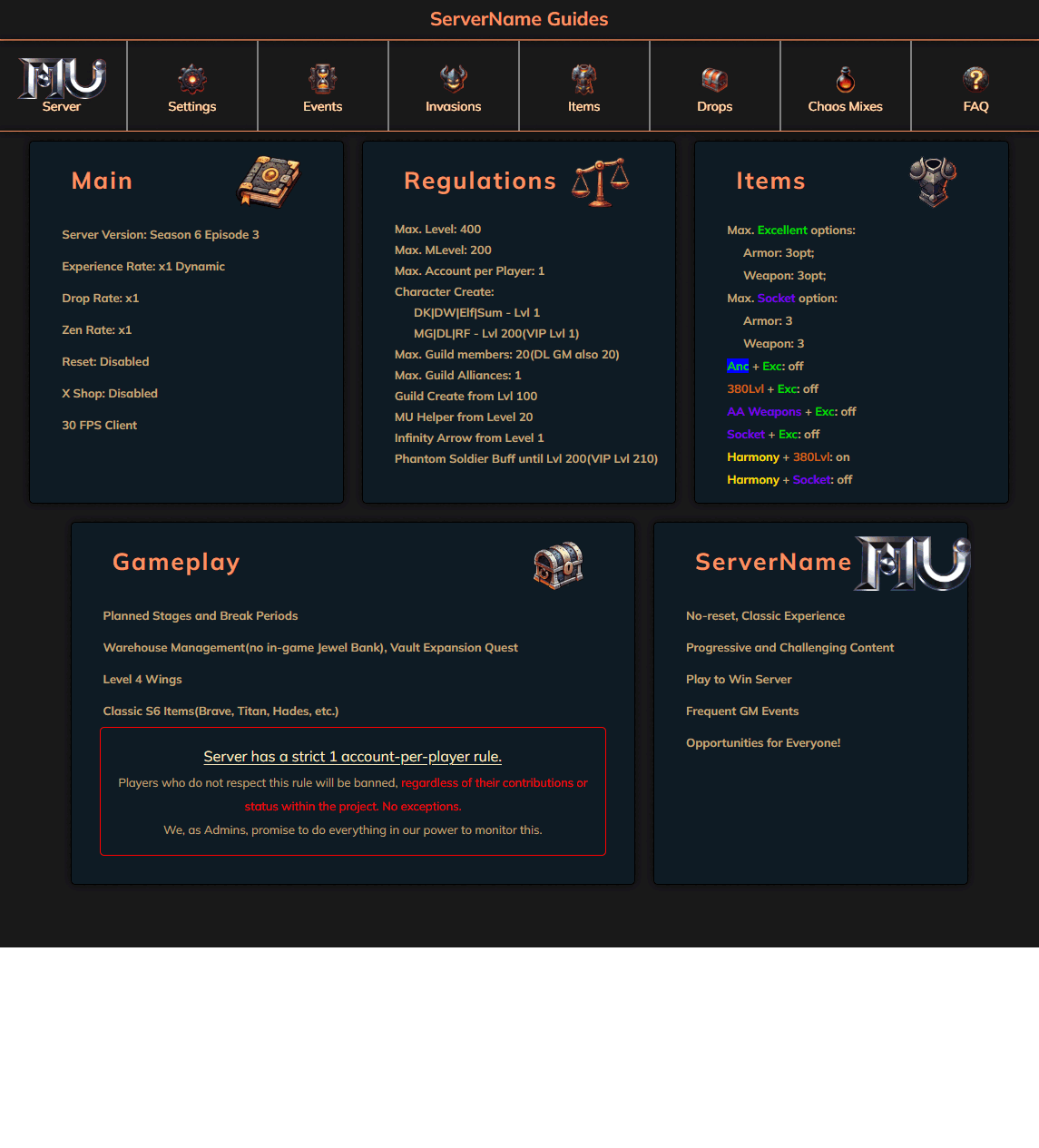 Wiki de mu onine 2025, baixe gratuitamente Guia de Mu Online completo Full Browser, Wiki Responsivo de mu online gratuito, como criar um servidor de mu online sem erros em 2025 !