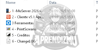 Baixar Mu Server 5.2 + Sistema de Fakes Online + Editor+ changelog detalhada , completo, Kit Mu Online, como criar servidor de mu online sem erros em 2026, Mu Server 5.2 Full FPS , criar mu online atualizado.